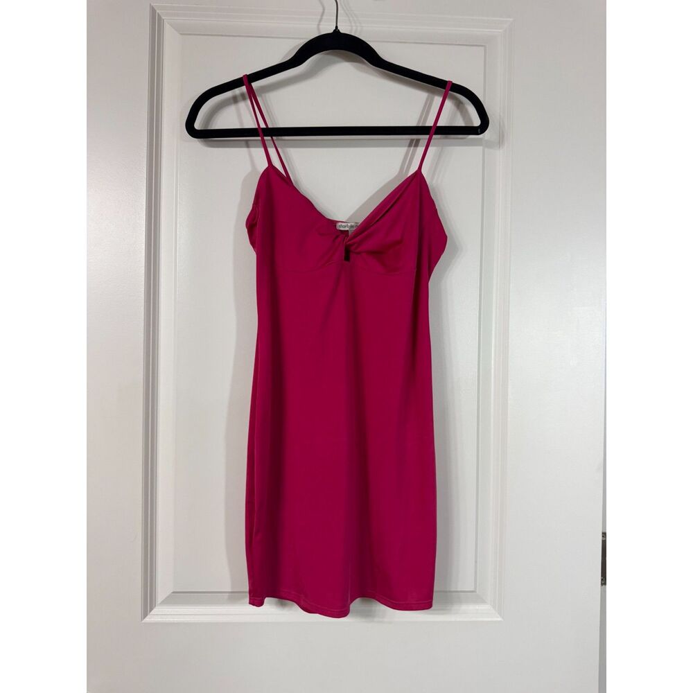 Pink Bodycon Spaghetti Strap Dress